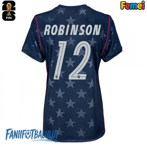 Statele Unite Miles Robinson #12 Echipament de Fotbal Replică Mondial 2026 Femei Deplasare Statele Unite Miles Robinson #12 Echipament de Fotbal Replică Mondial 2026 Femei Deplasare